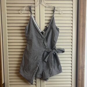 Fashion Nova Monochrome Checkered Playsuit